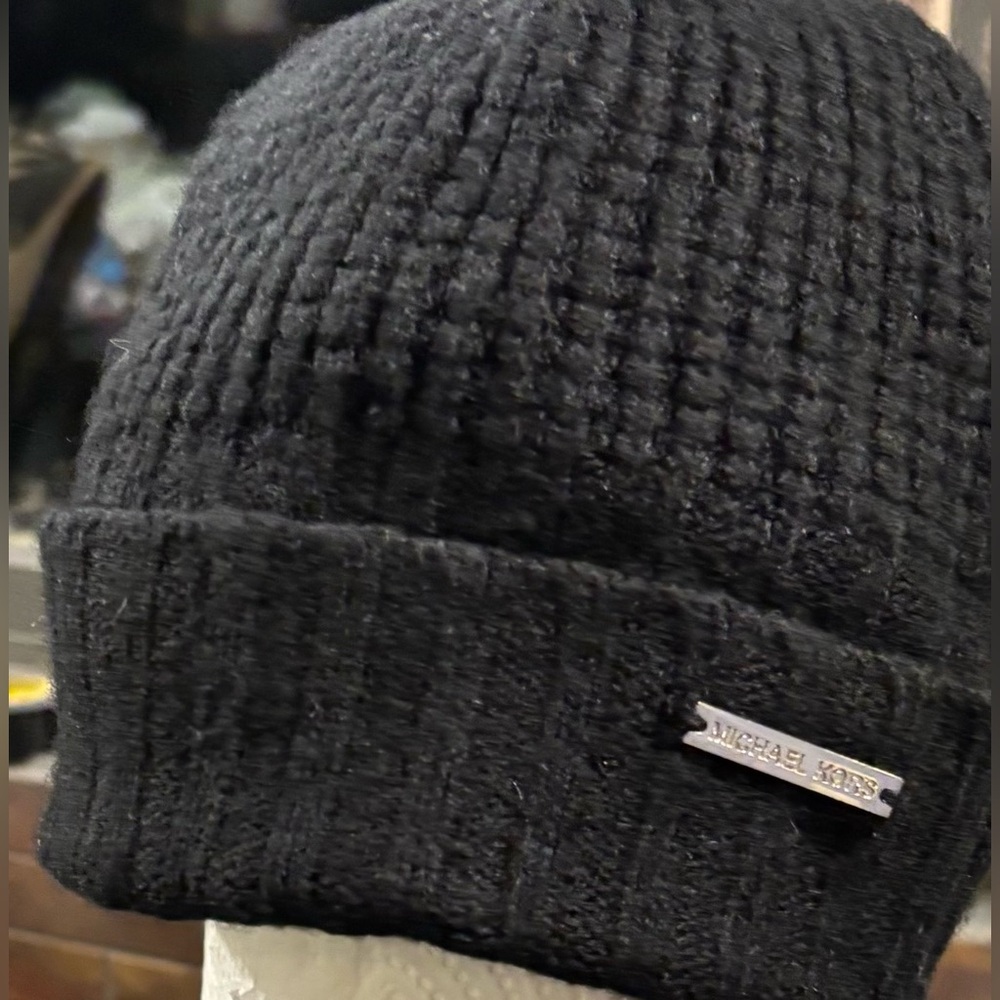 Michael Kors Black Knit Hat